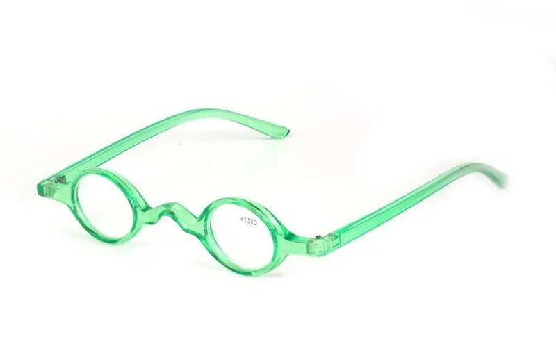 Brightzone Unisex Full Rim Round Acetate Reading Glasses Hc46 - Green