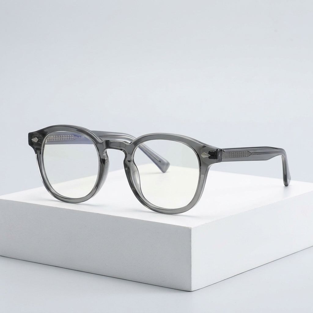 Vicky Unisex Full Rim Square Tr 90 Titanium Eyeglasses 2096 — Luxury Studio View | Vicky at FuzWeb