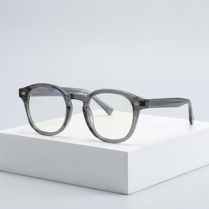 Vicky Unisex Full Rim Square Tr 90 Titanium Eyeglasses 2096 — Luxury Studio View | Vicky at FuzWeb