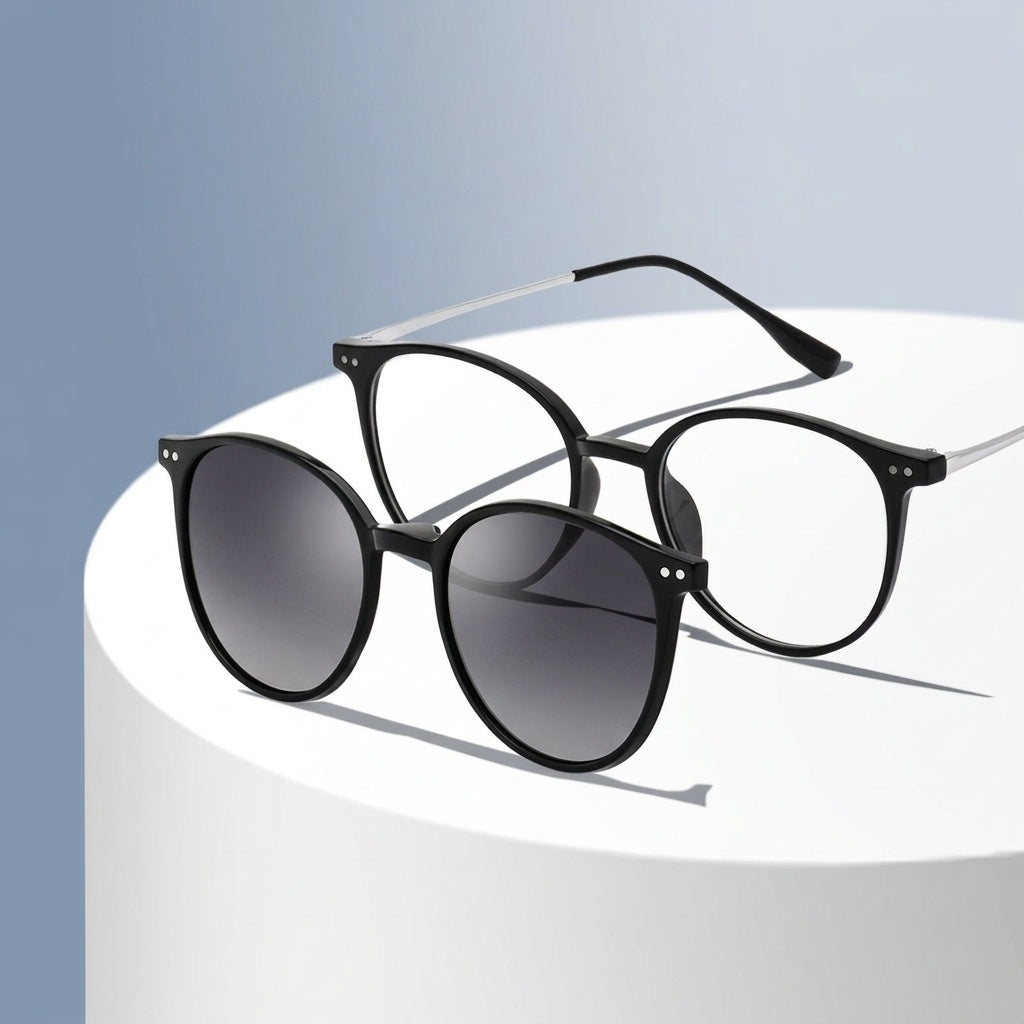 Vicky Women's Full Rim Round Tr 90 Titanium Myopic Reading Glasses 2240 — studio cover