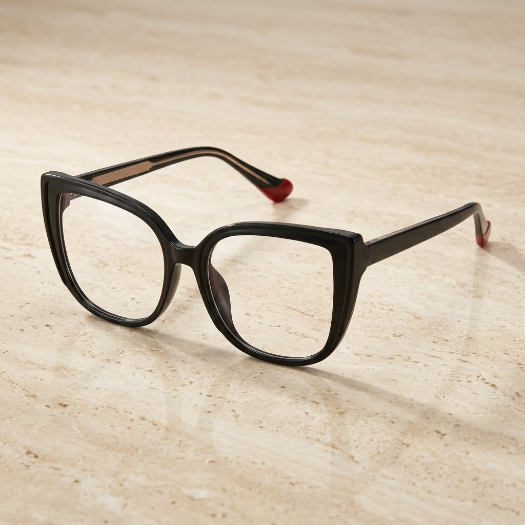 Vicky Women's Full Rim Cat Eye Titanium & TR90 Eyeglasses 81062 - Luxury Studio Cover