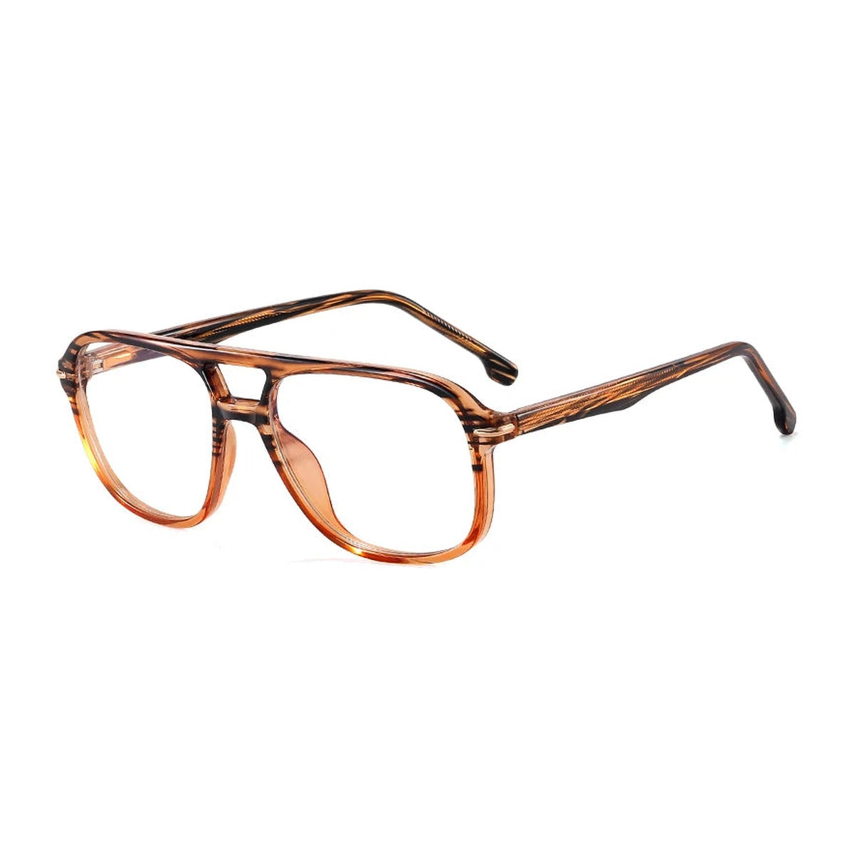Vicky Men's Full Rim Pilot Titanium & TR90 Eyeglasses 82120 - 82120-C6
