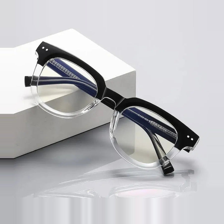 Vicky Unisex Full Rim Square Tr 90 Titanium Reading Glasses 2120