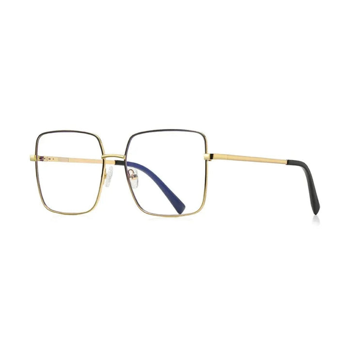 Vicky Unisex Full Rim Stainless Steel Square Reading Glasses 3089