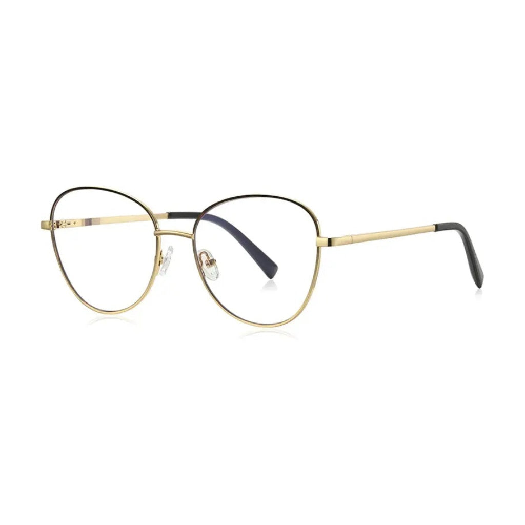 Vicky Unisex Full Rim Oval Stainless Steel Reading Glasses 3091