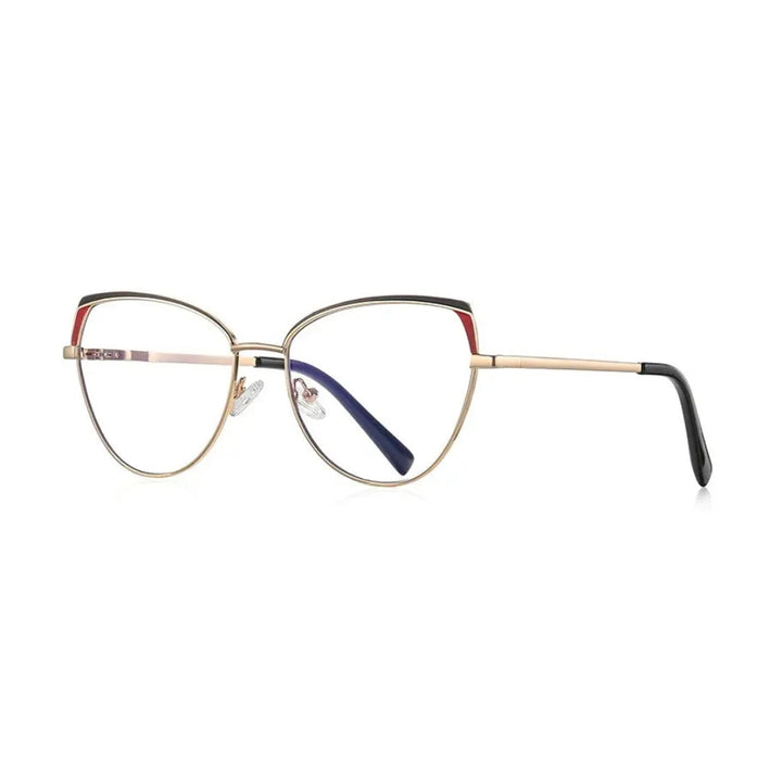 Vicky Unisex Full Rim Square Stainless Steel Reading Glasses 3105