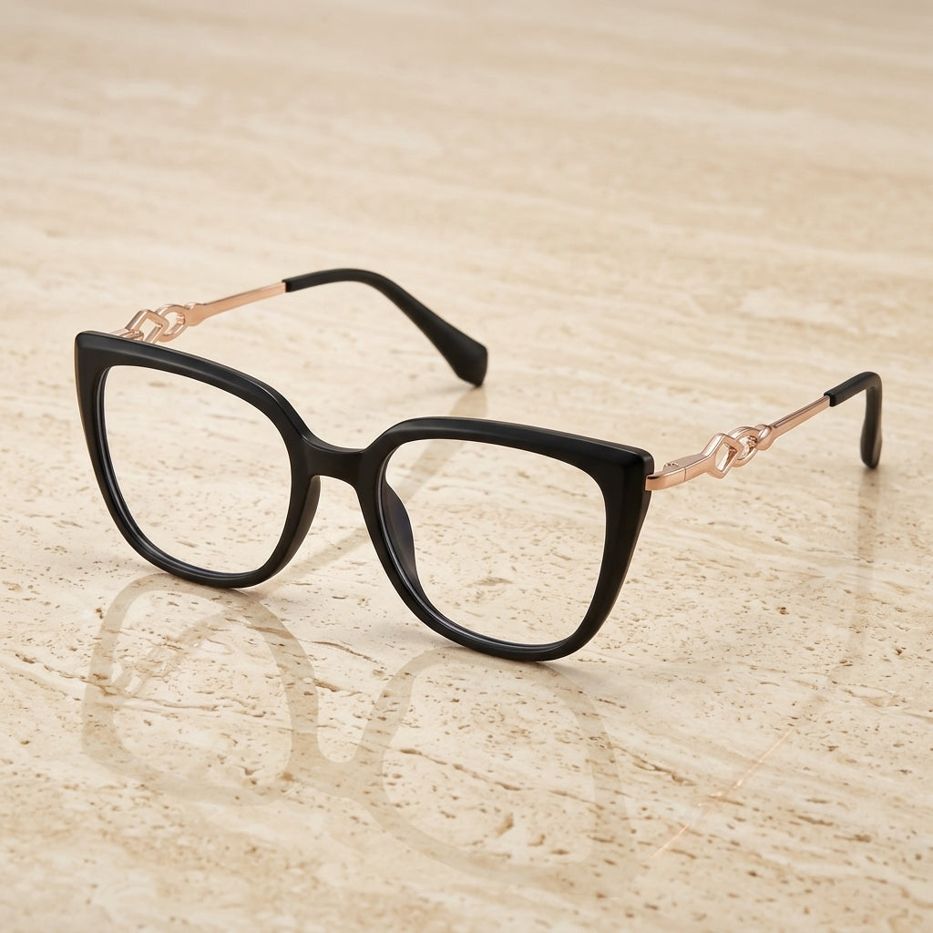 Vicky Women's Full Rim Round Titanium & TR90 Eyeglasses 85004 - Luxury Studio Cover