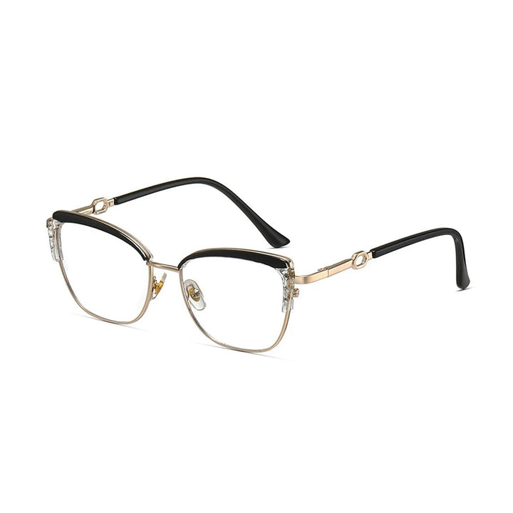 Vicky Cat Eye Eyeglass 86017 - C1 Black