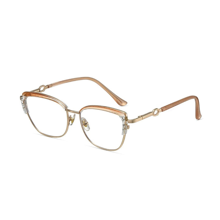 Vicky Cat Eye Eyeglass 86017 - C6 Brown
