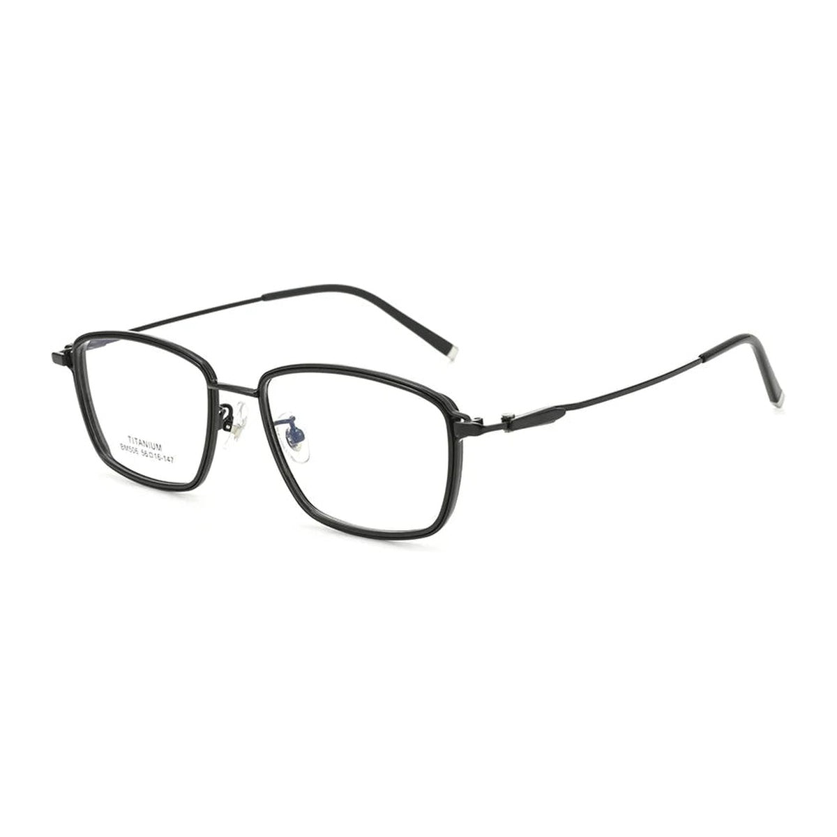 Vicky Men's Full Rim Round Titanium & TR90 Eyeglasses BM506 - BM506-C2