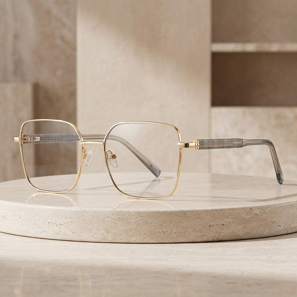 Vicky Women's Full Rim Square Alloy Eyeglasses PFD3190 - Luxury Studio Cover