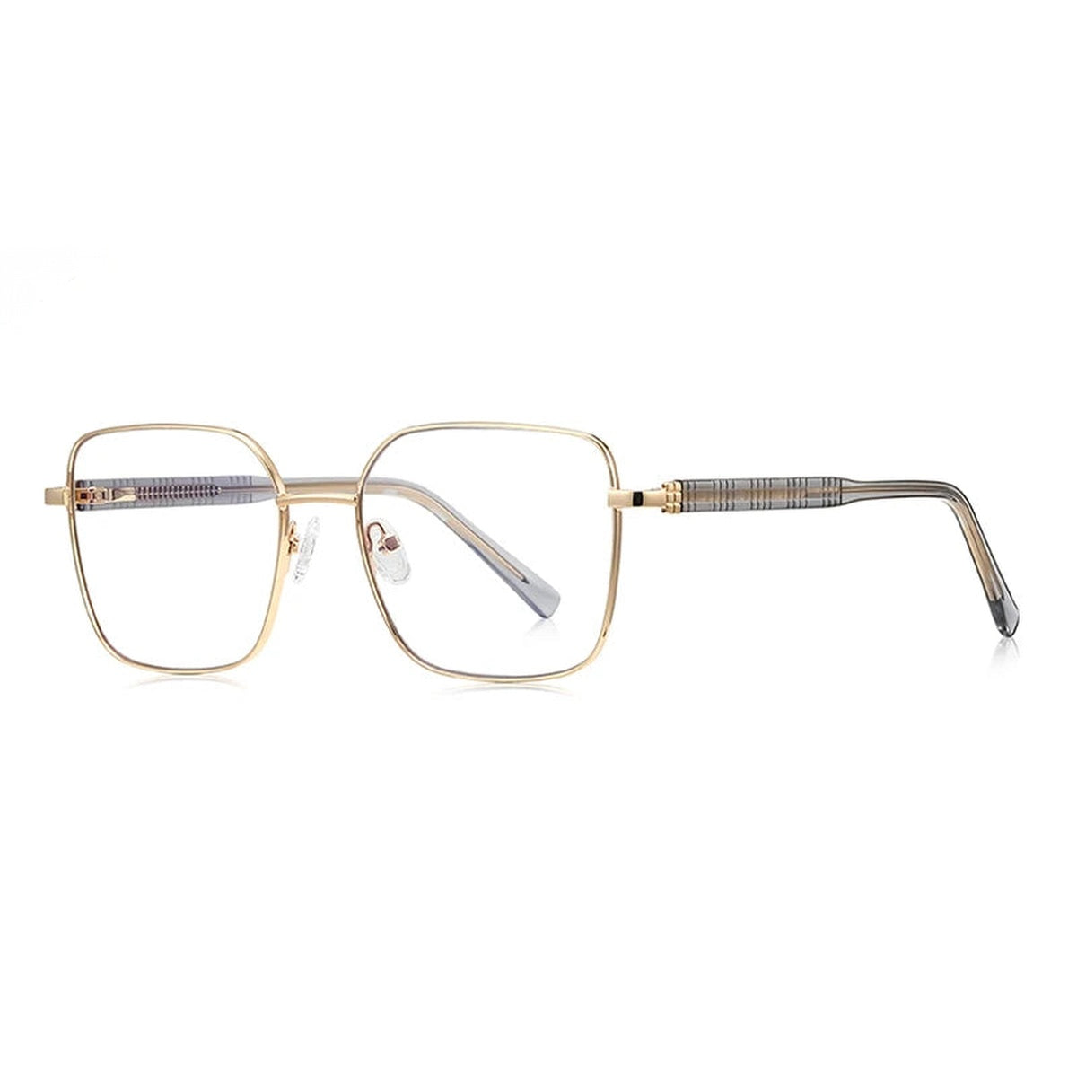 Vicky Women's Full Rim Square Alloy Eyeglasses PFD3190 - PFD3190-C6Gold