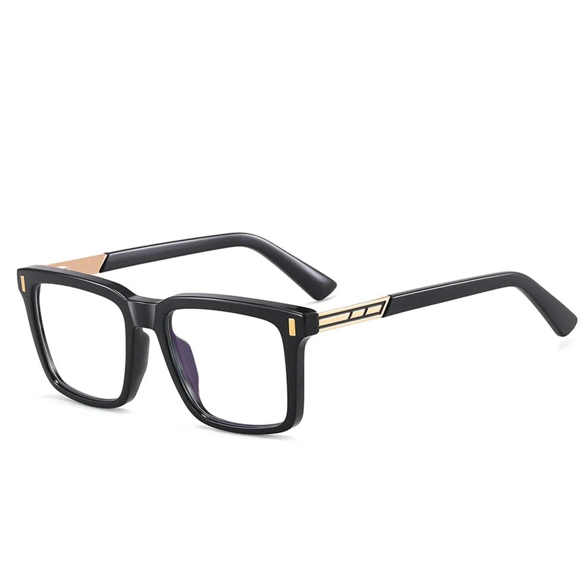 Vicky Men's Full Rim Rectangle Titanium & TR90 Eyeglasses 93517 - 93517-C1