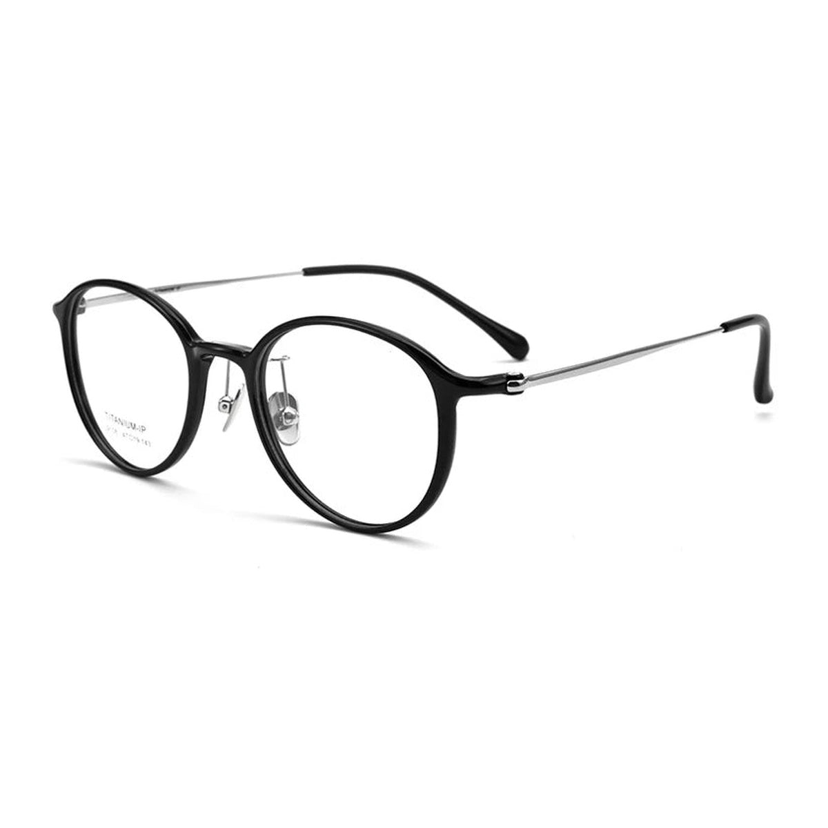 Vicky Women's Full Rim Round Alloy Eyeglasses L9108 - L9108-C1-black