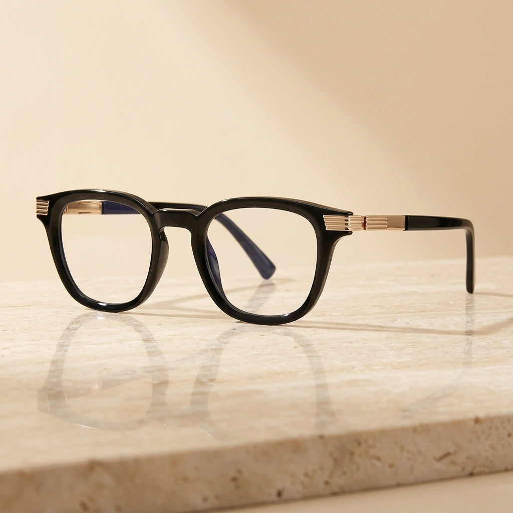 Vicky Men's Full Rim Round TR90 Blue Light Prescription Eyeglasses PFD2325