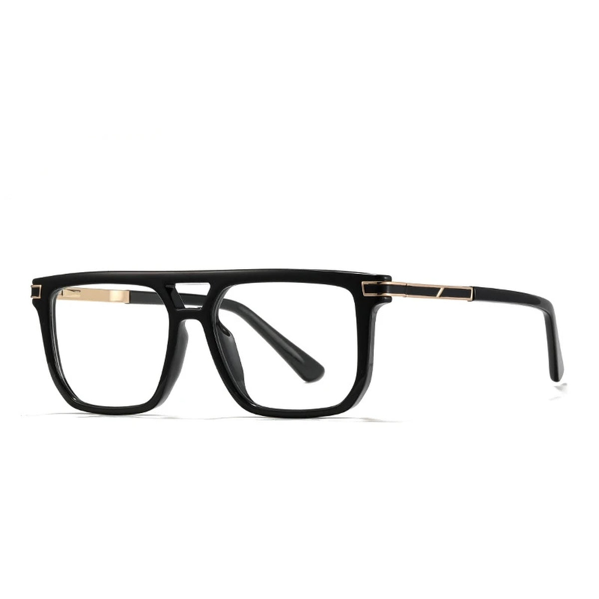 Vicky Men's Full Rim Square Double Bridge Tr 90 Alloy Reading Glasses 760025 - 60025-C1