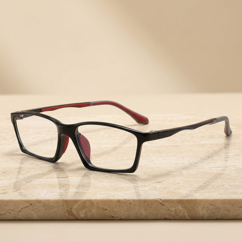 Vicky Men's Full Rim Square Tr 90 Sport Reading Glasses 626600
