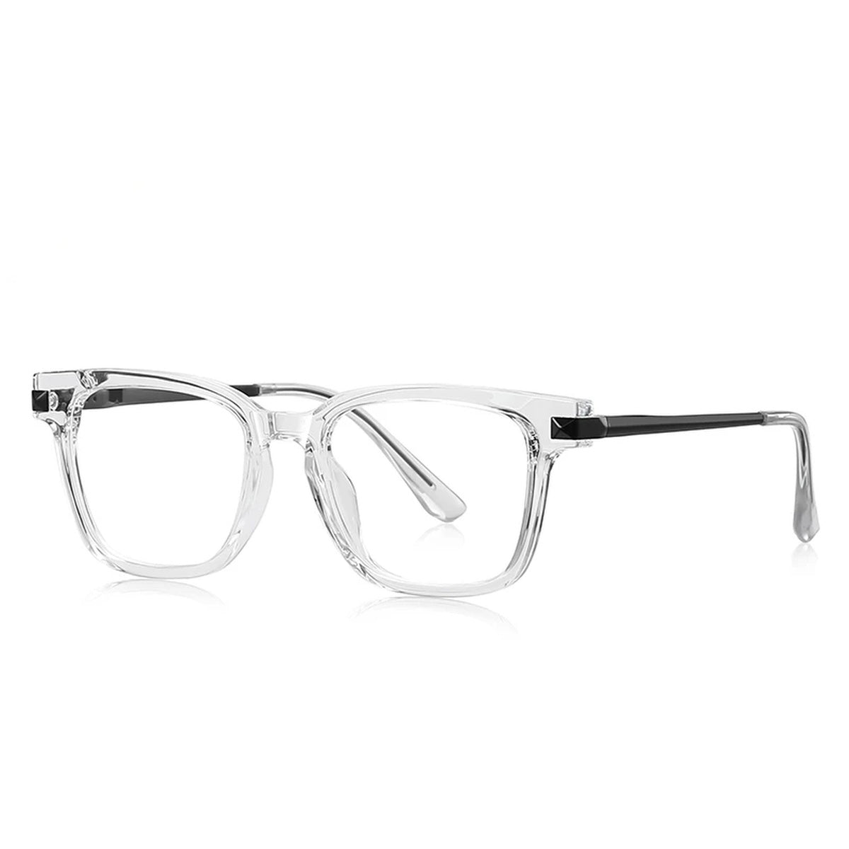 Vicky Men's Full Rim Square Tr 90 Titanium Reading Glasses 67244 - LS244-C2