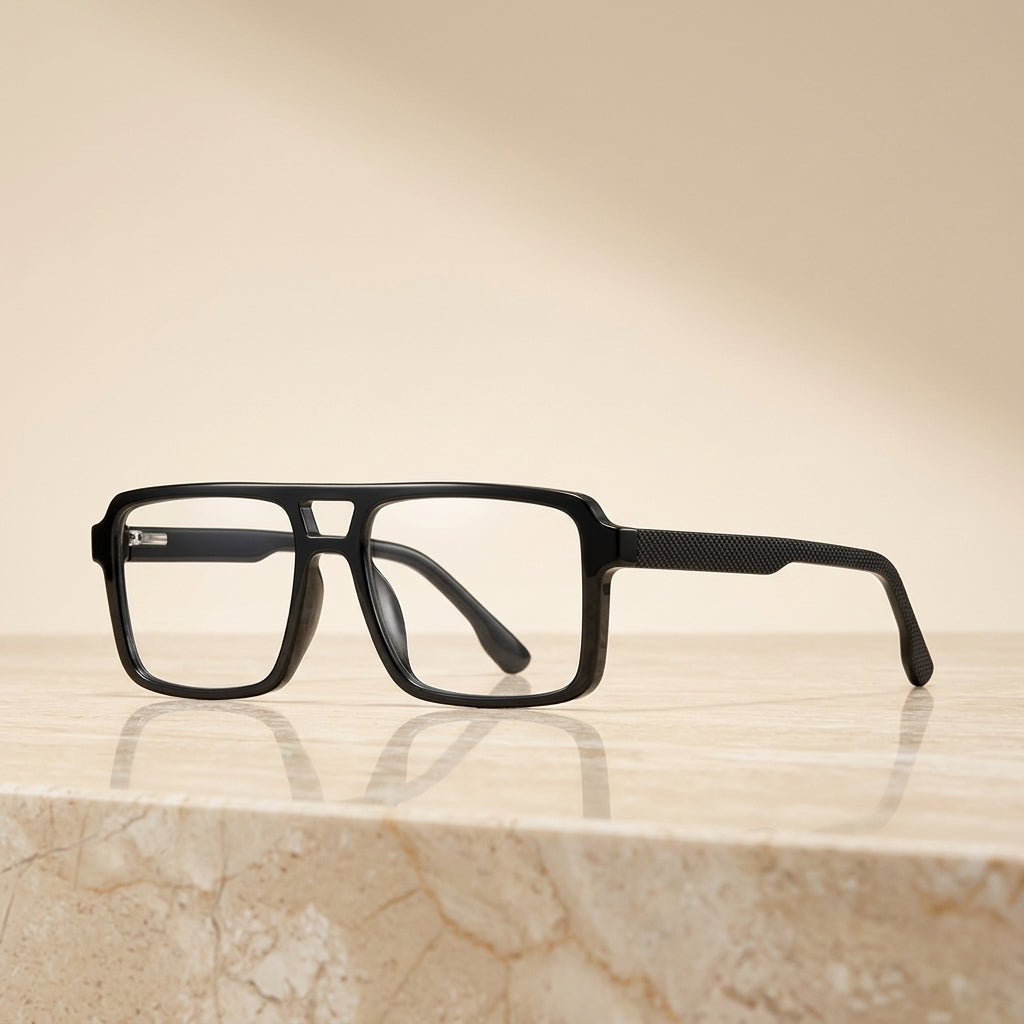 Vicky Men's Full Rim Square TR90 Blue Light Prescription Eyeglasses PFD2289