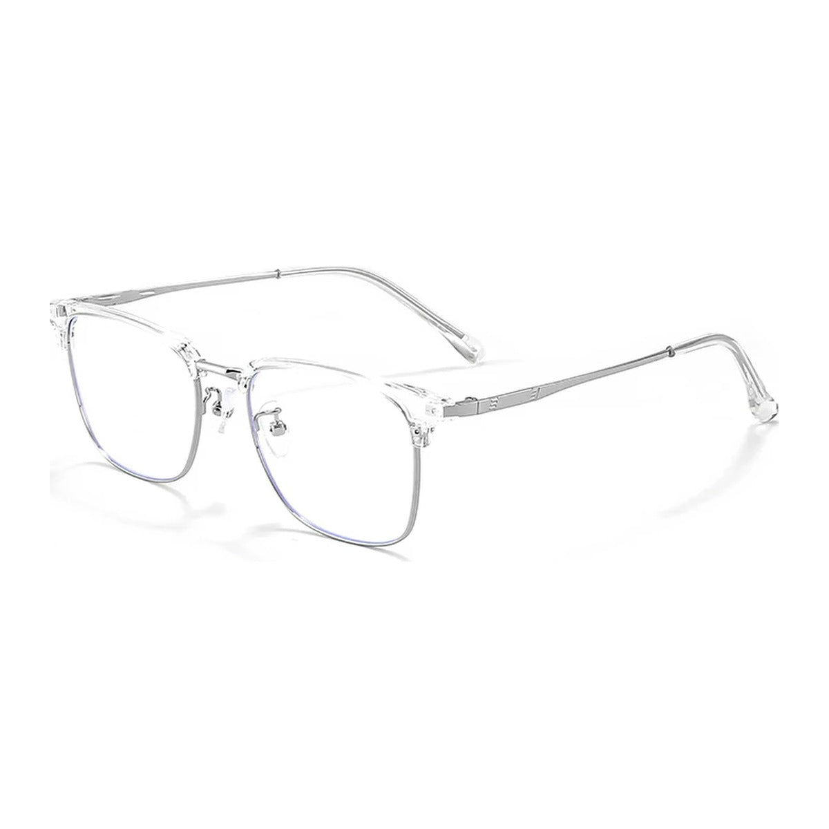 Vicky Men's Full Rim Square TR90 and Titanium Alloy Reading Glasses 8026 — view 2 | Vicky at FuzWeb