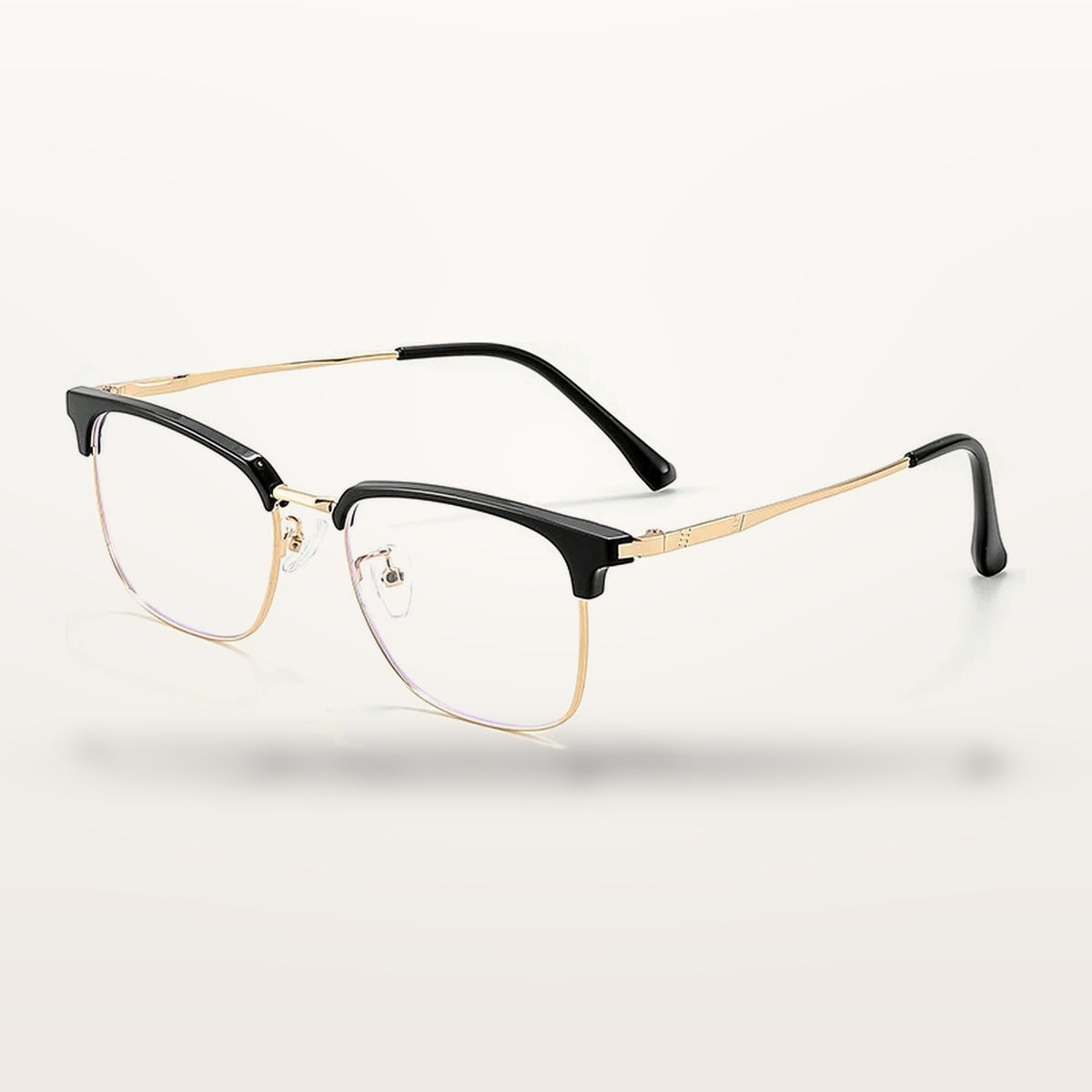 Vicky 8026 men's full rim square browline TR90 titanium alloy reading glasses