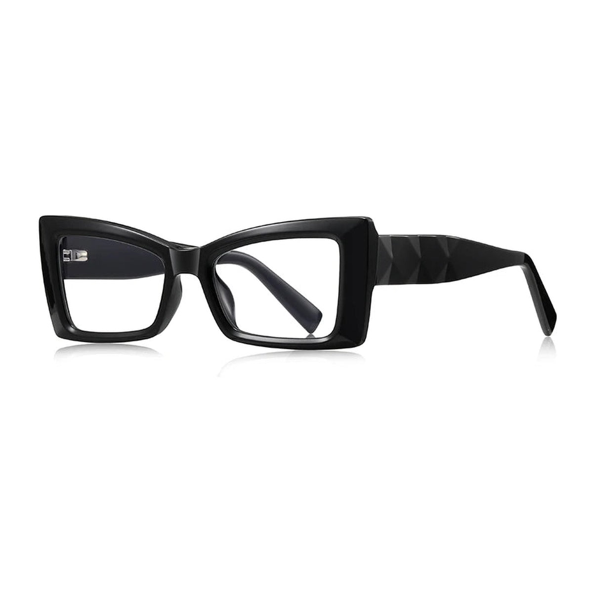 Vicky Women's Full Rim Butterfly TR90 Blue Light Prescription Eyeglasses PFD2255 - PFD2255-C1-black