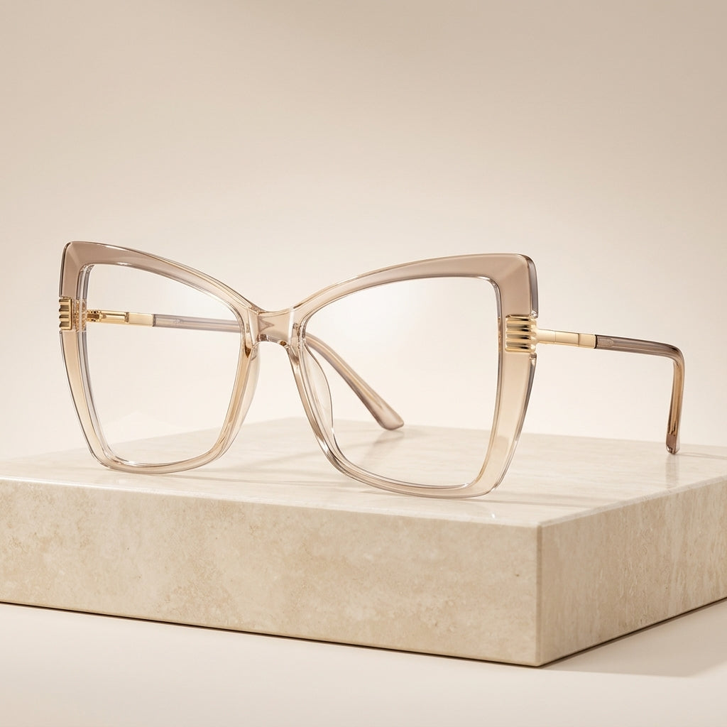 Vicky Women's Full Rim Round Titanium & TR90 Eyeglasses PFD2266 - Luxury Studio Cover