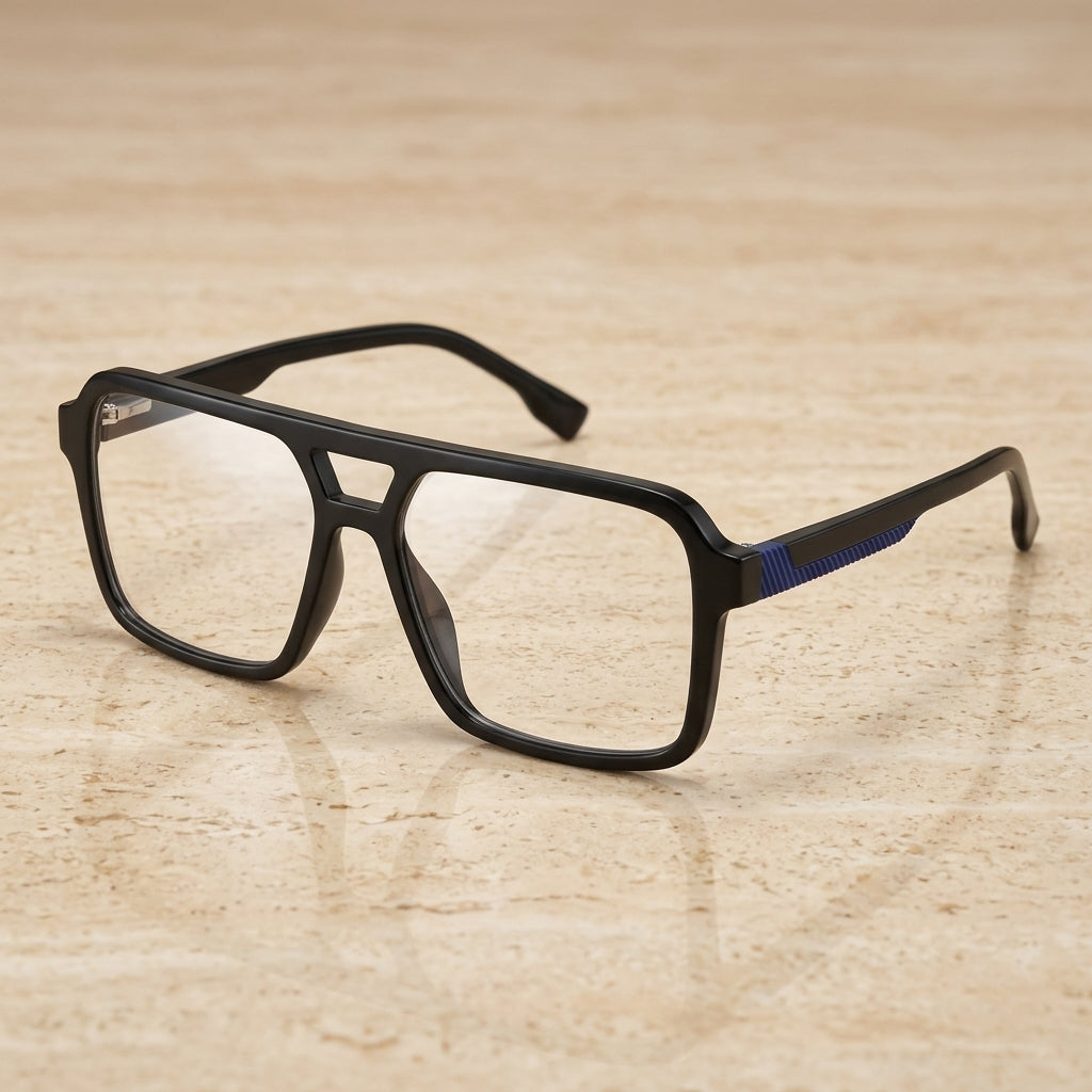 Vicky Men's Full Rim Square TR90 Blue Light Prescription Eyeglasses PFD2288 - Luxury Studio Cover