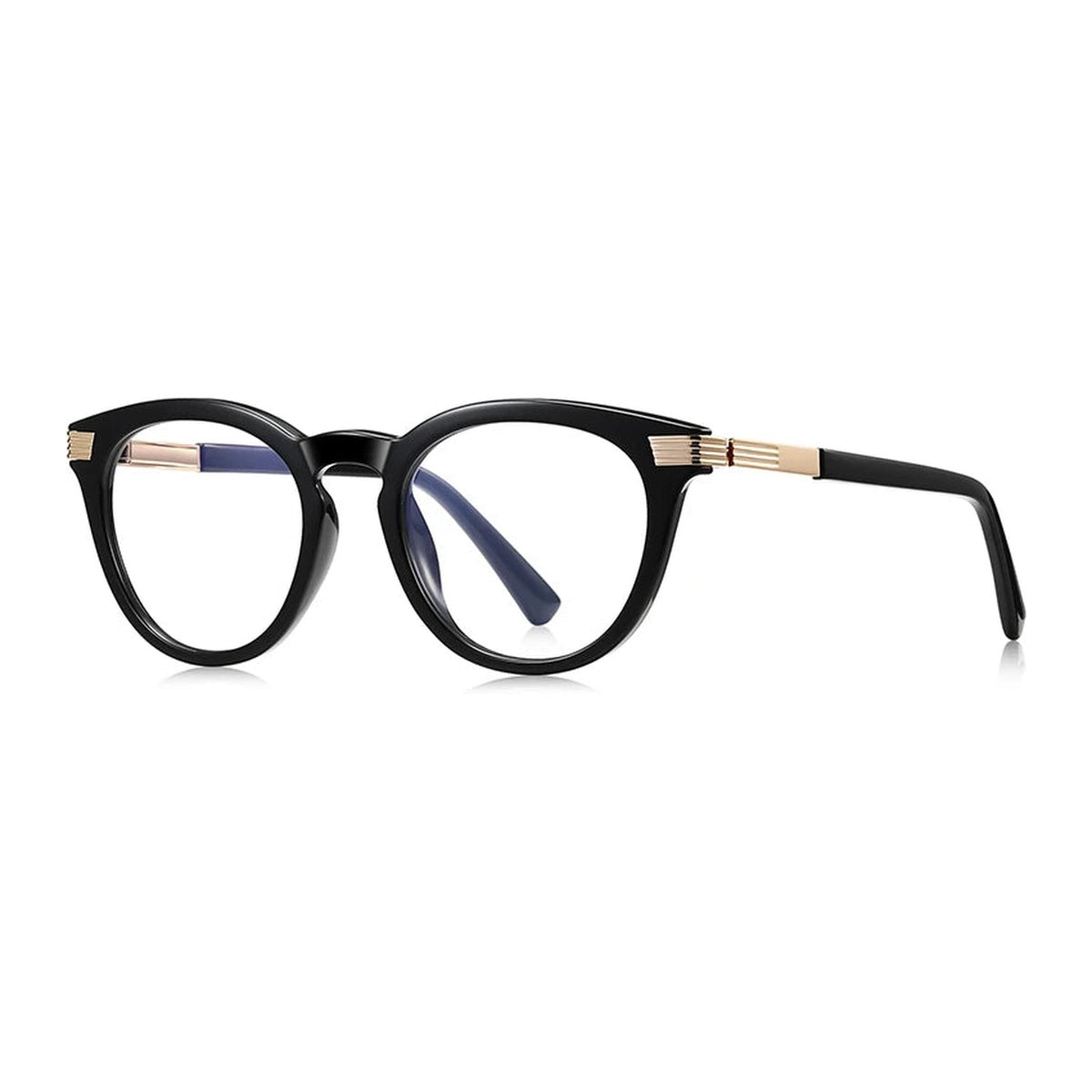 Vicky Unisex Full Rim Round TR90 Blue Light Prescription Eyeglasses PFD2329 - PFD2329-C1