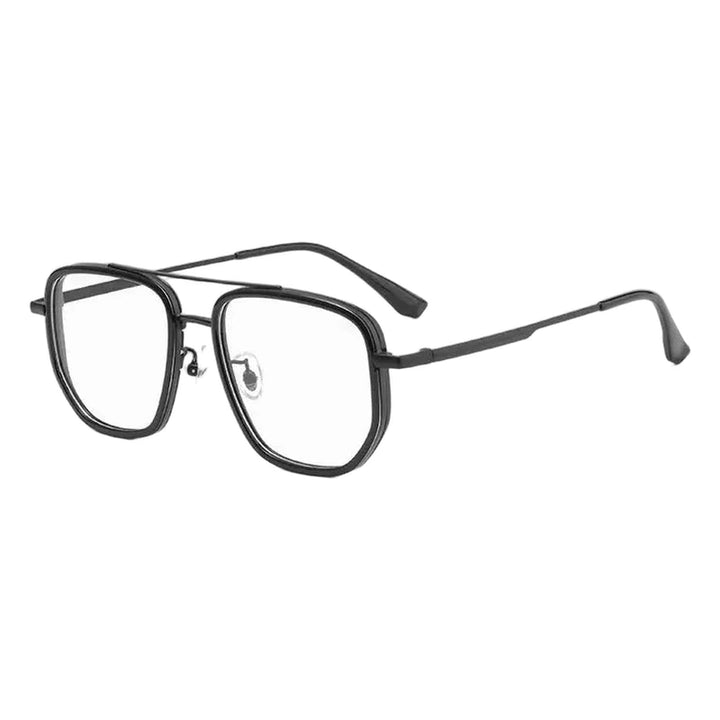 Vicky Unisex Full Rim Square Double Bridge TR90 and Titanium Reading Glasses 2174 — view 1 | Vicky at FuzWeb