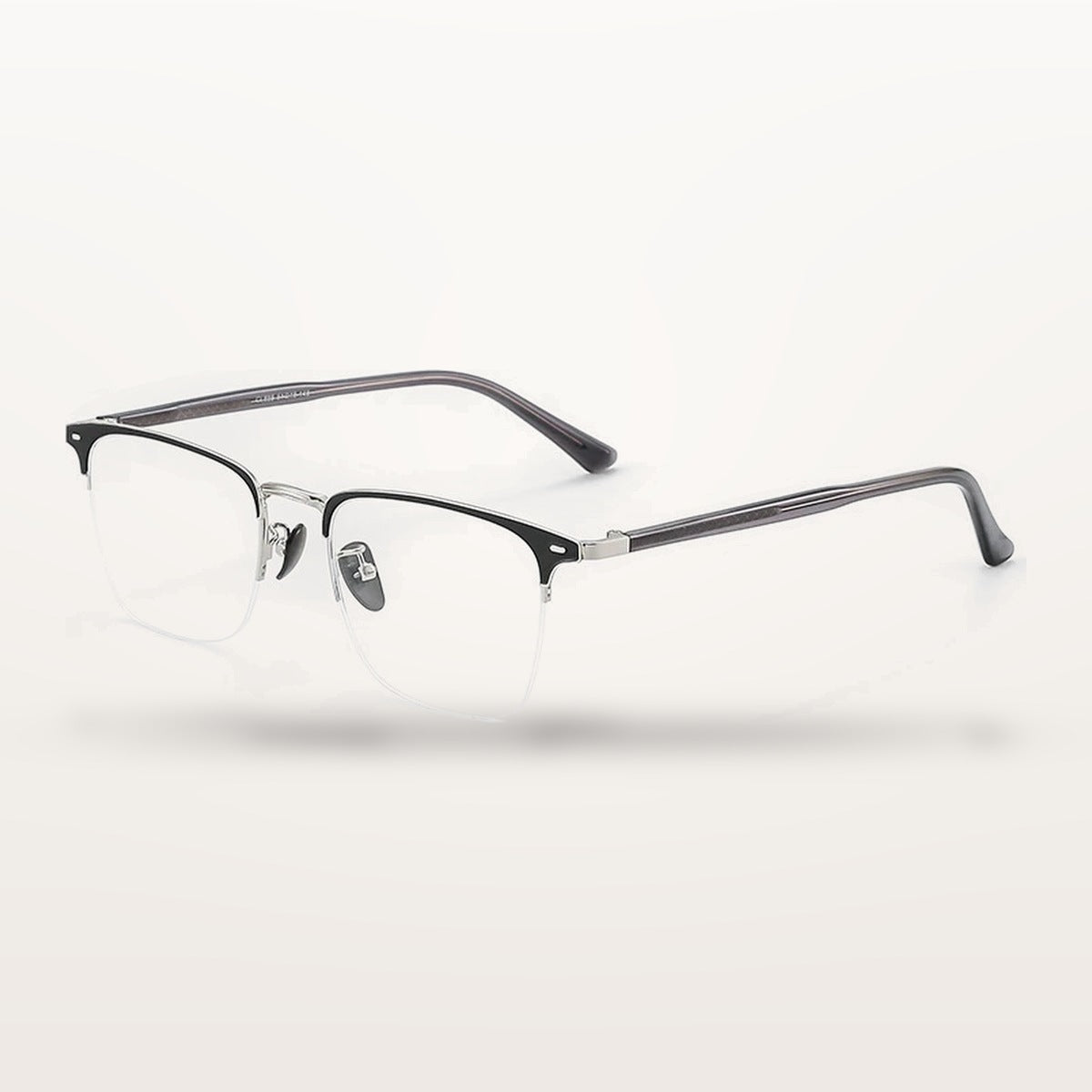 Vicky 44888 semi rim square browline alloy reading glasses