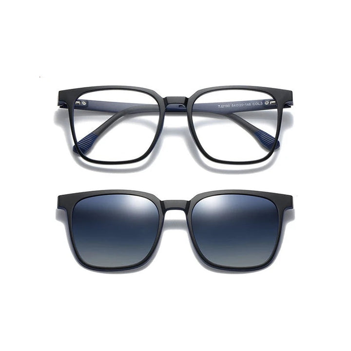 Vicky Unisex Full Rim Square Tr 90 Titanium Reading Glasses Tj2190