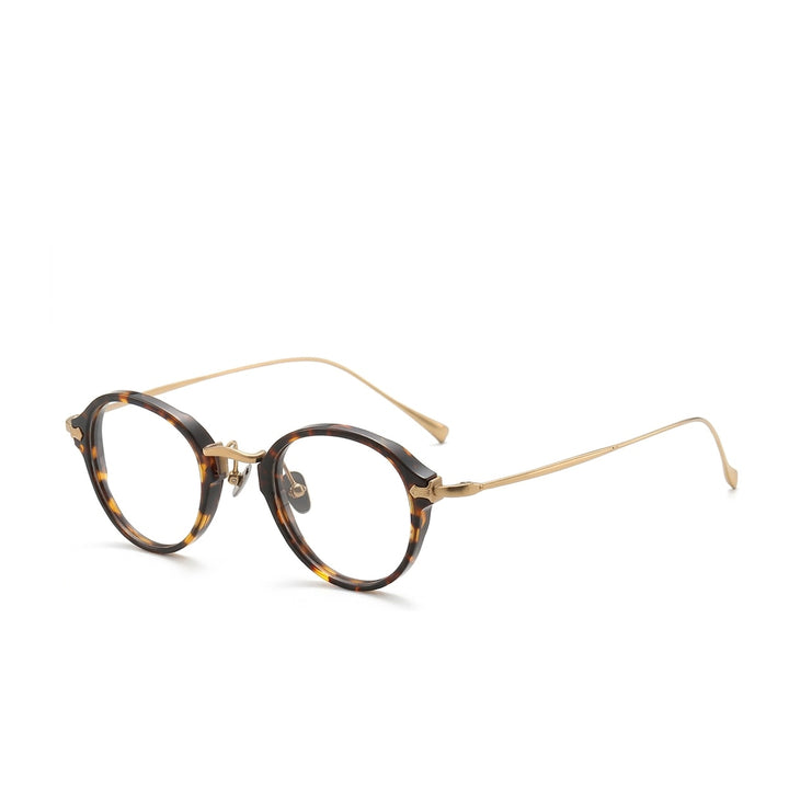Vicky Unisex Full Rim Oval Acetate Titanium Reading Glasses 517182 - K-182-C71