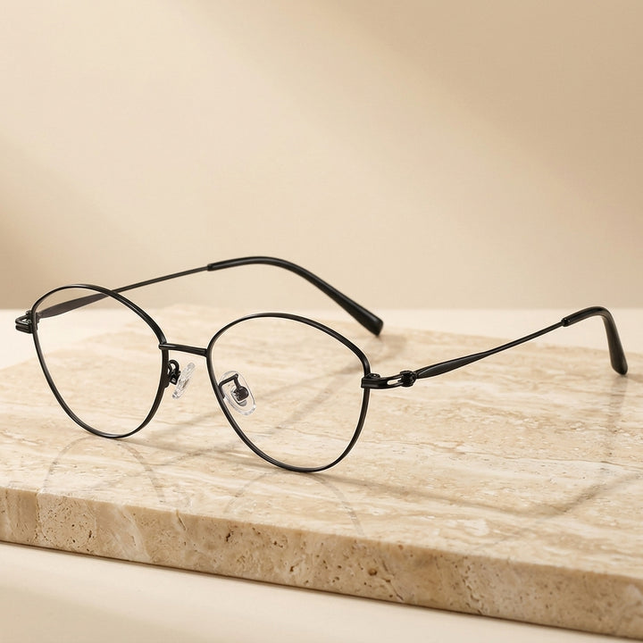 Vicky Unisex Full Rim Oval Eye Titanium Reading Glasses 690291