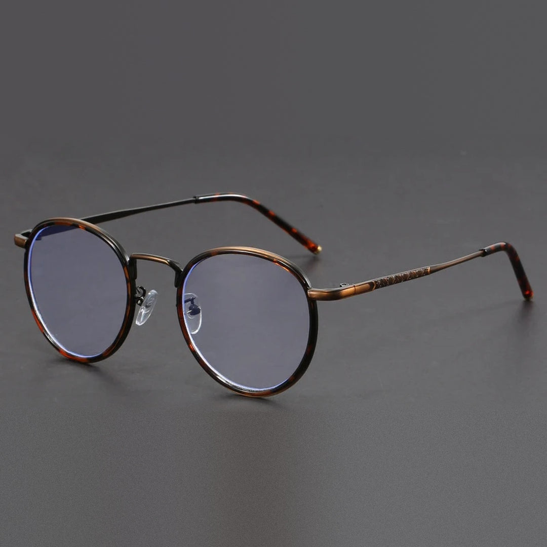 VIcky Unisex Full Rim Oval Round Tr 90 Titanium Reading Glasses 10437 - 1043-tortoiseshell