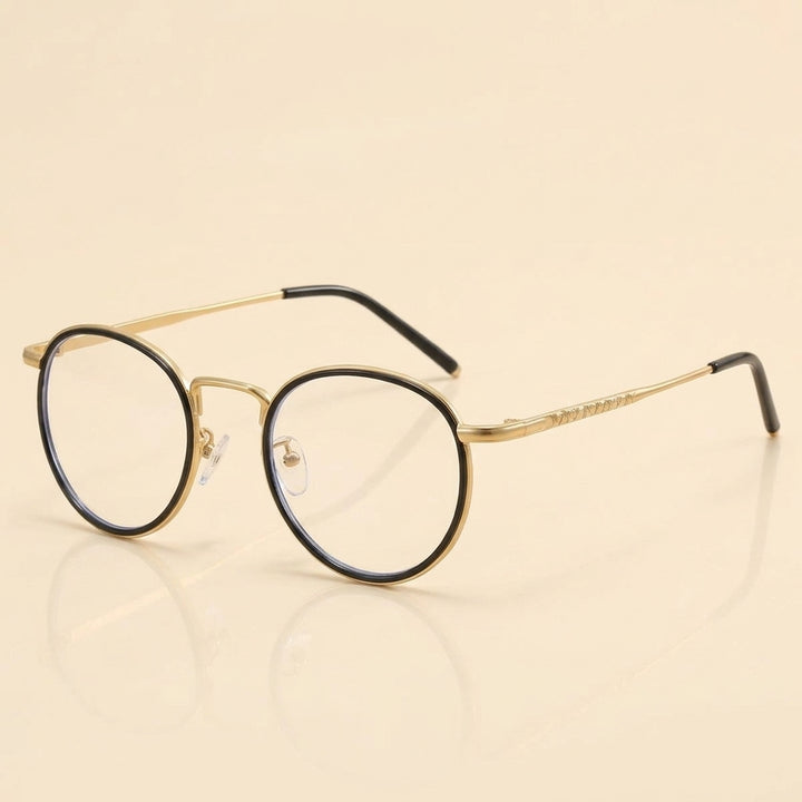 VIcky Unisex Full Rim Oval Round Tr 90 Titanium Reading Glasses 10437
