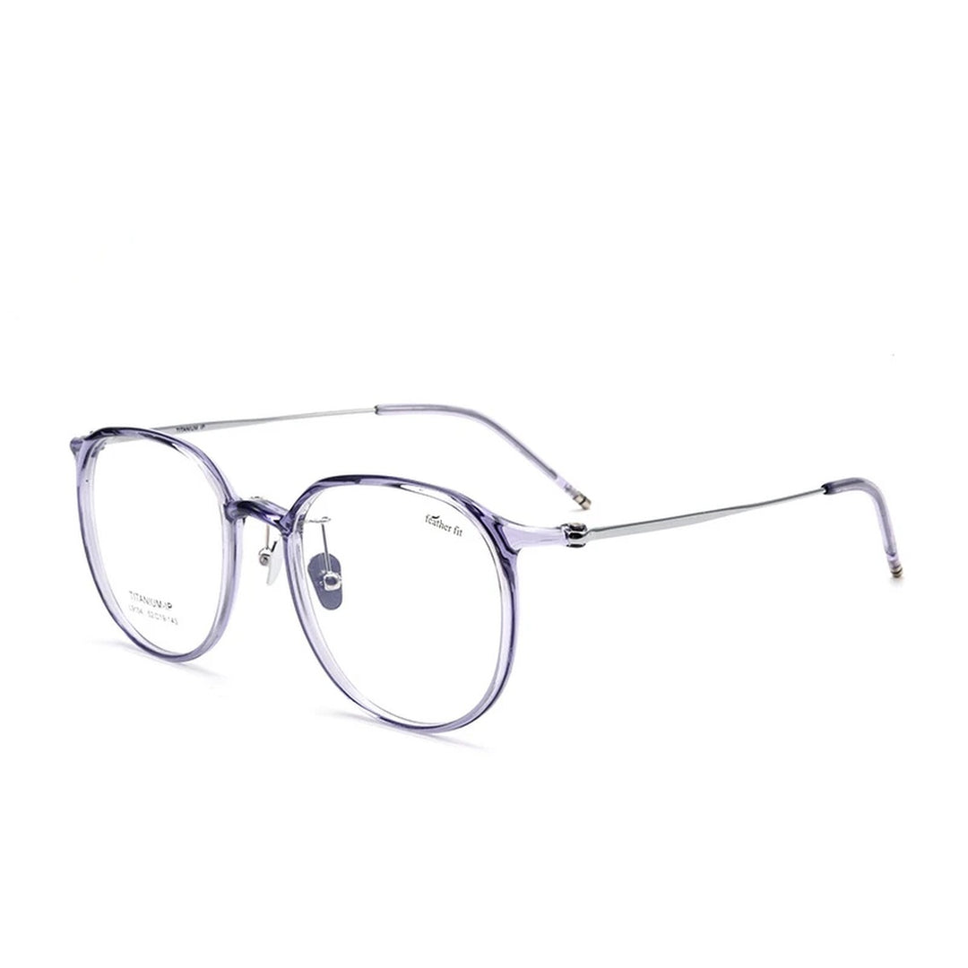Vicky Unisex Full Rim Oval Square Tr 90 Titanium Reading Glasses 749104 - L9104Y-light purple