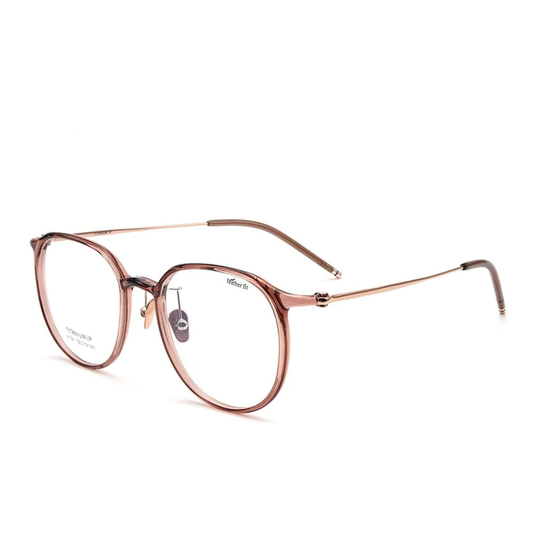 Vicky Unisex Full Rim Oval Square Tr 90 Titanium Reading Glasses 749104 - L9104Y-light red