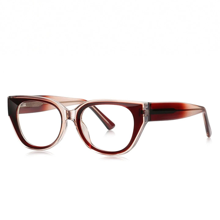 Vicky Unisex Full Rim Oval Tr 90 Titanium Reading Glasses 97020 - LS020-C6