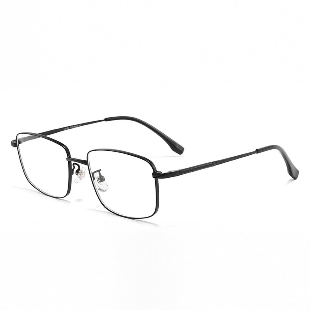 Vicky Unisex Full Rim Polygon Square Alloy Reading Glasses 308254 - 30825Y-black