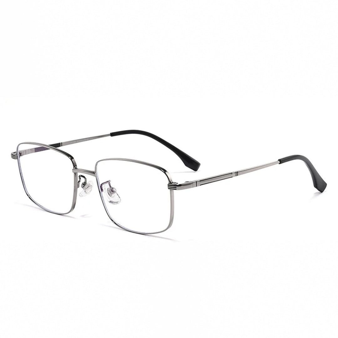 Vicky Unisex Full Rim Polygon Square Alloy Reading Glasses 308254 - 30825Y-gray