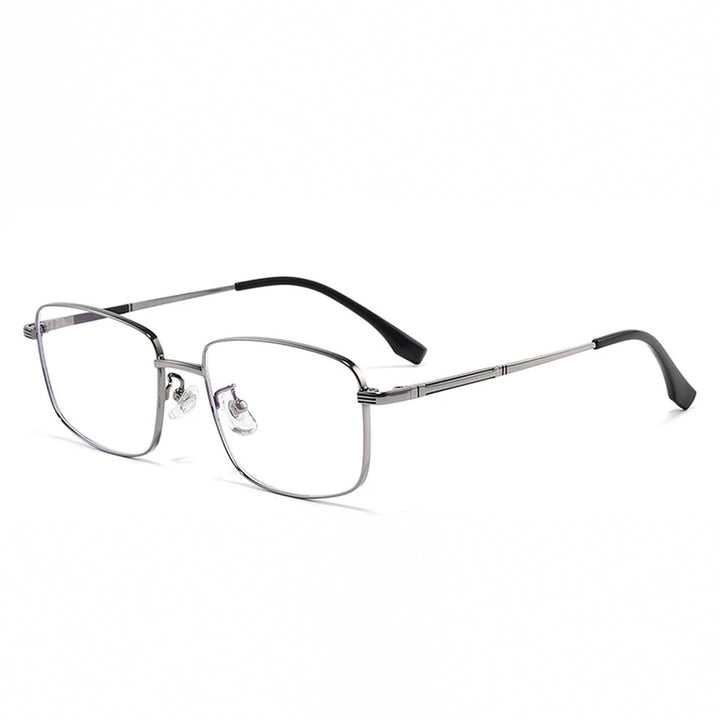 Vicky Unisex Full Rim Polygon Square Alloy Reading Glasses 308254 - 30825Y-gray
