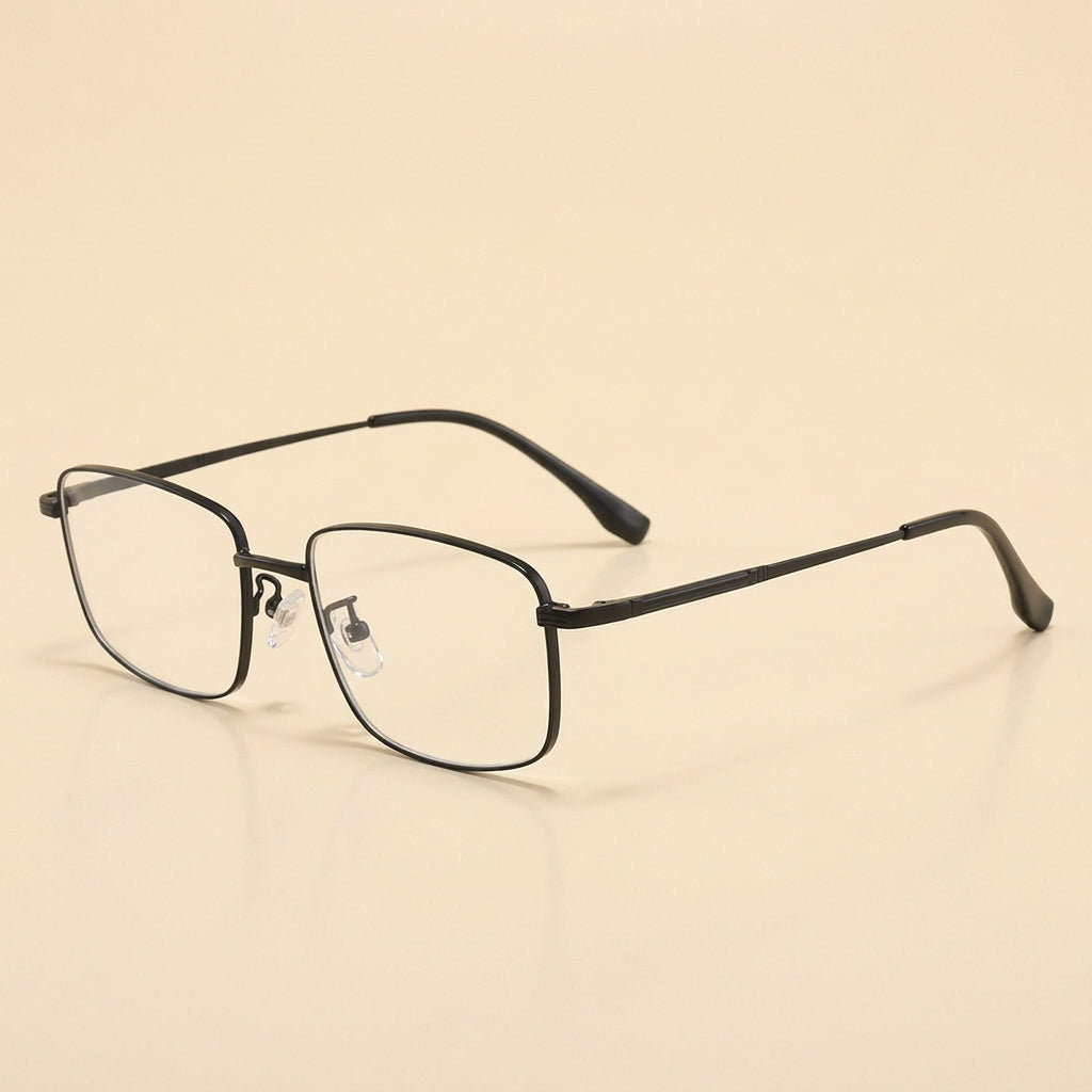 Vicky Unisex Full Rim Polygon Square Alloy Reading Glasses 308254