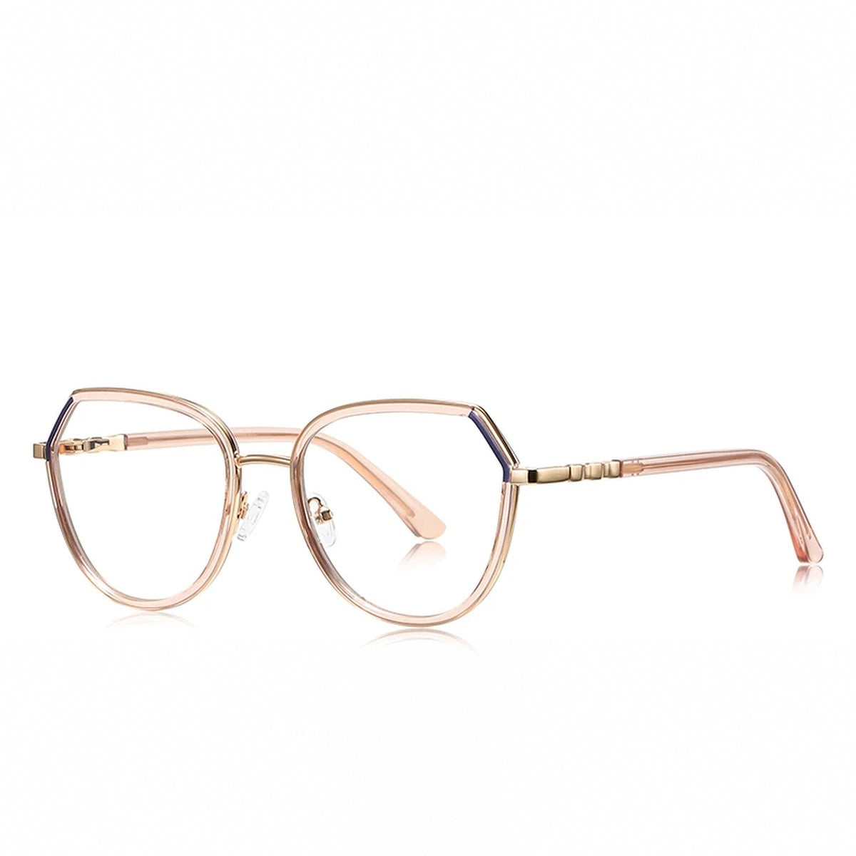Vicky Unisex Full Rim Polygon Tr 90 Titanium Reading Glasses 83130 - PFD3130-C5