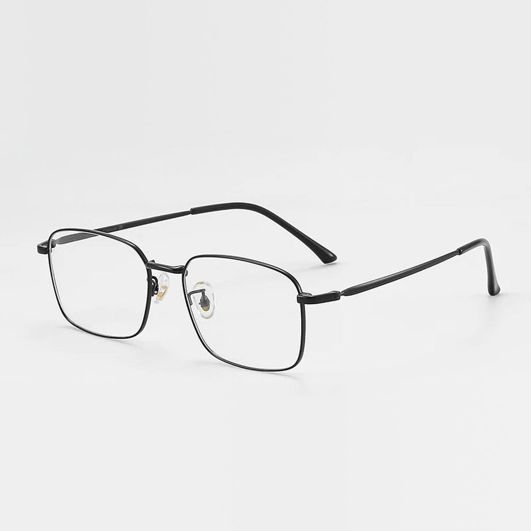 Vicky Unisex Full Rim Rectangle Blue Light Prescription Eyeglasses 89166 - 89166-C1-BLK