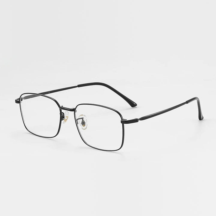 Vicky Unisex Full Rim Rectangle Blue Light Prescription Eyeglasses 89166 - 89166-C1-BLK