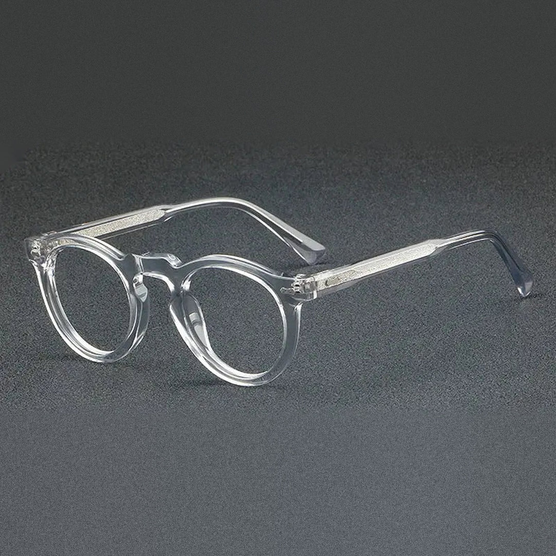 Vicky Unisex Full Rim Round Acetate Reading Glasses 633128 - 1128-C3