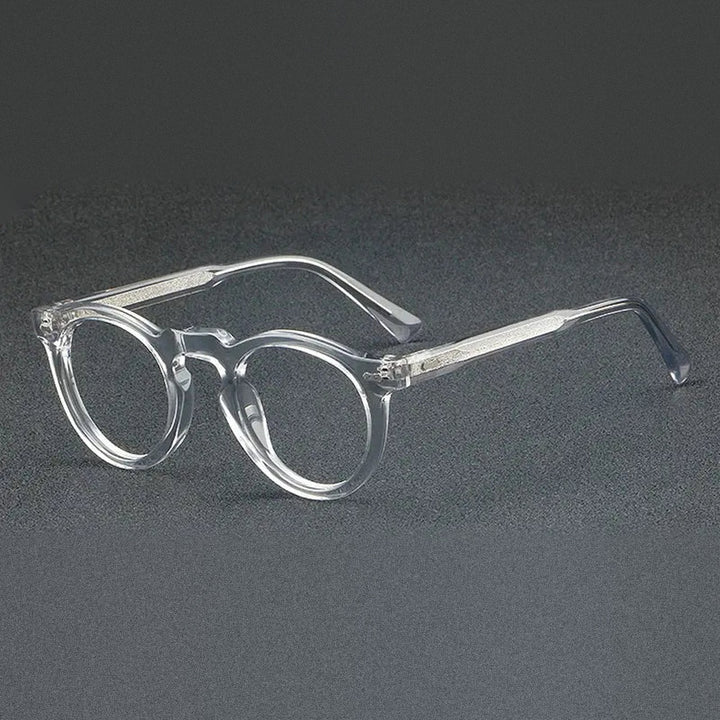 Vicky Unisex Full Rim Round Acetate Reading Glasses 633128 - 1128-C3