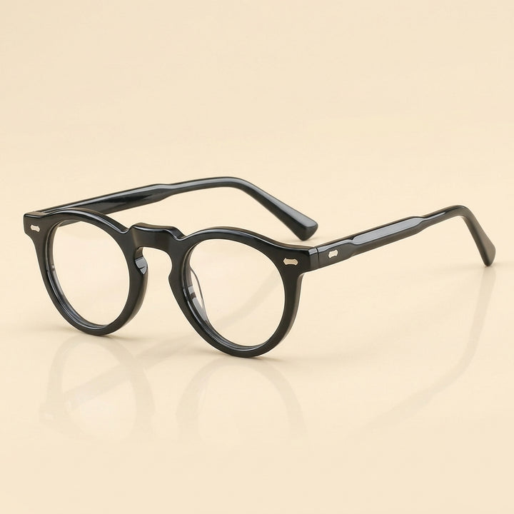 Vicky Unisex Full Rim Round Acetate Reading Glasses 633128