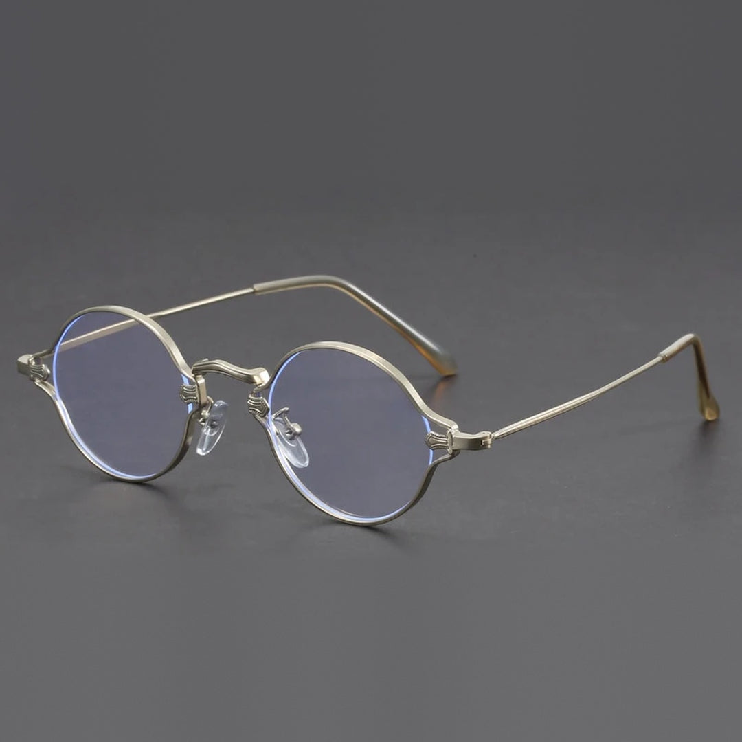 Vicky Unisex Full Rim Round Alloy Reading Glasses 10642 - 1064-silvery